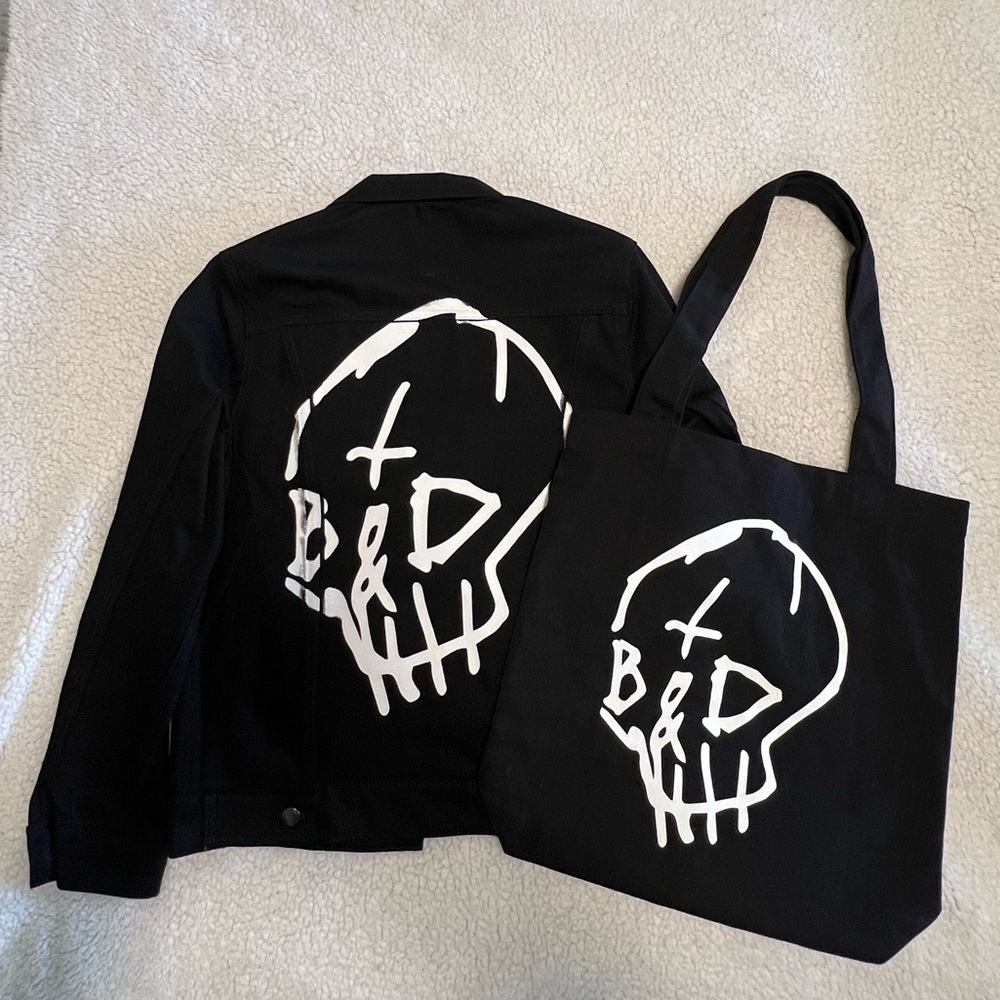 G-Eazy Beautiful & Damned Skull Black Denim Jacket